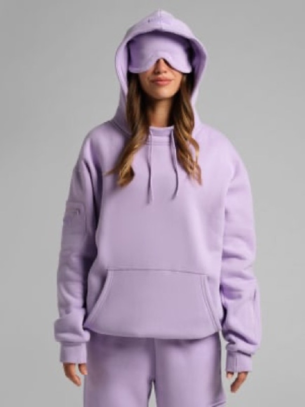 Comfrt Travel Weighted Hoodie Lavender — Size S